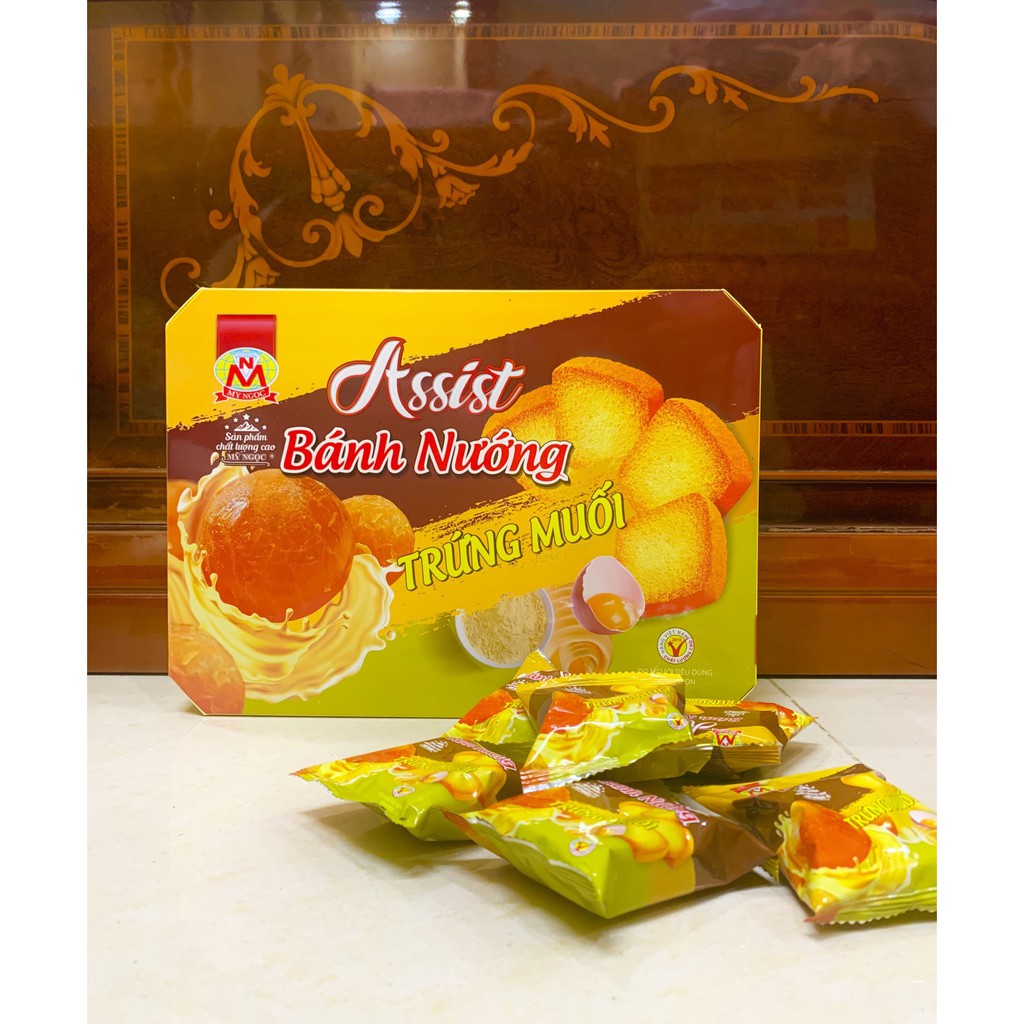 Assist 240g Bánh nướng TRỨNG MUỐI phô mai - Assist Baked Caked with Salted Egg Yolk 240g