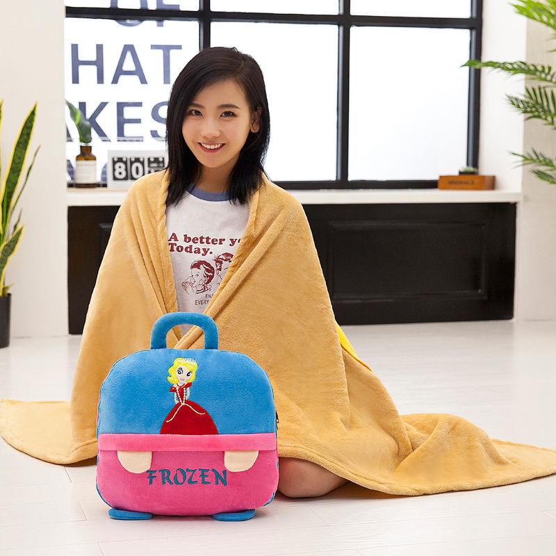 Bộ Chăn Gối Đa Năng Hình Chuột Minnie Dễ Thương Dùng Trong Văn Phòng / Xe Hơi