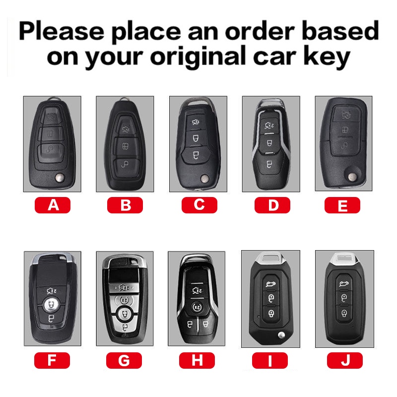 Vỏ bảo vệ chìa khóa điều khiển từ xa thiết kế cho xe hơi Ford Ranger Everest Focus Fiesta Ecpsport Escape