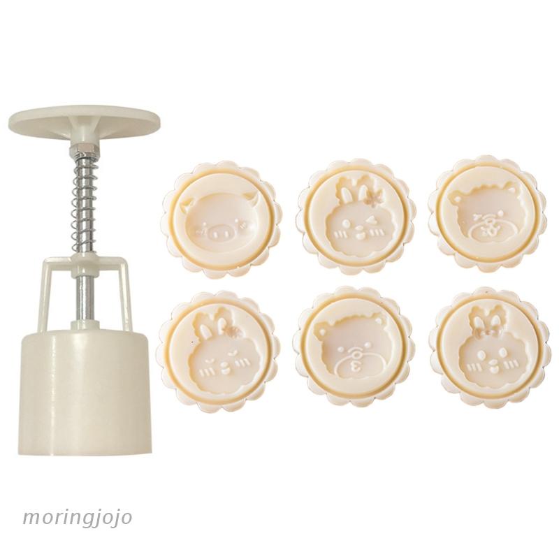 Dụng Cụ Khuôn Nhấn Tạo Hình Bánh Trung Thu / Bánh Quy Hình Động Vật Thiết Kế Độc Đáo Tiện Dụng