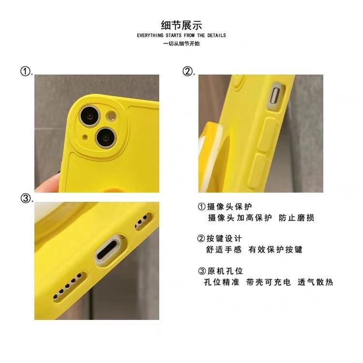 Ốp Điện Thoại Mềm Nén Khí Hình Vịt Sửa Chữa Bảo Vệ Cho Apple Iphone 13Promax iPhone12/11pro x/xr/xsmax 7/8p