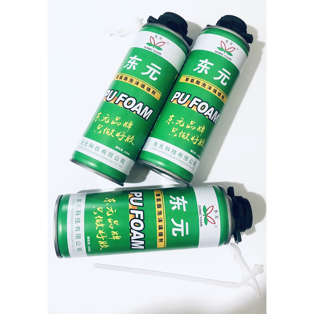 Xốp phun dạng xịt có vòi 500ml PU FOAM - Keo bọt nở