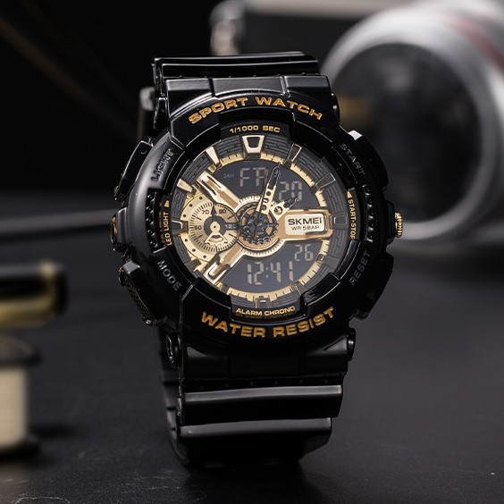 [Mã FASHIONCB264 giảm 10K đơn bất kỳ] Đồng Hồ SKMEI 2 Kiểu Hiển Thị Analog Kỹ Thuật Số Có Đèn LED Thể Thao Dành Cho Nam