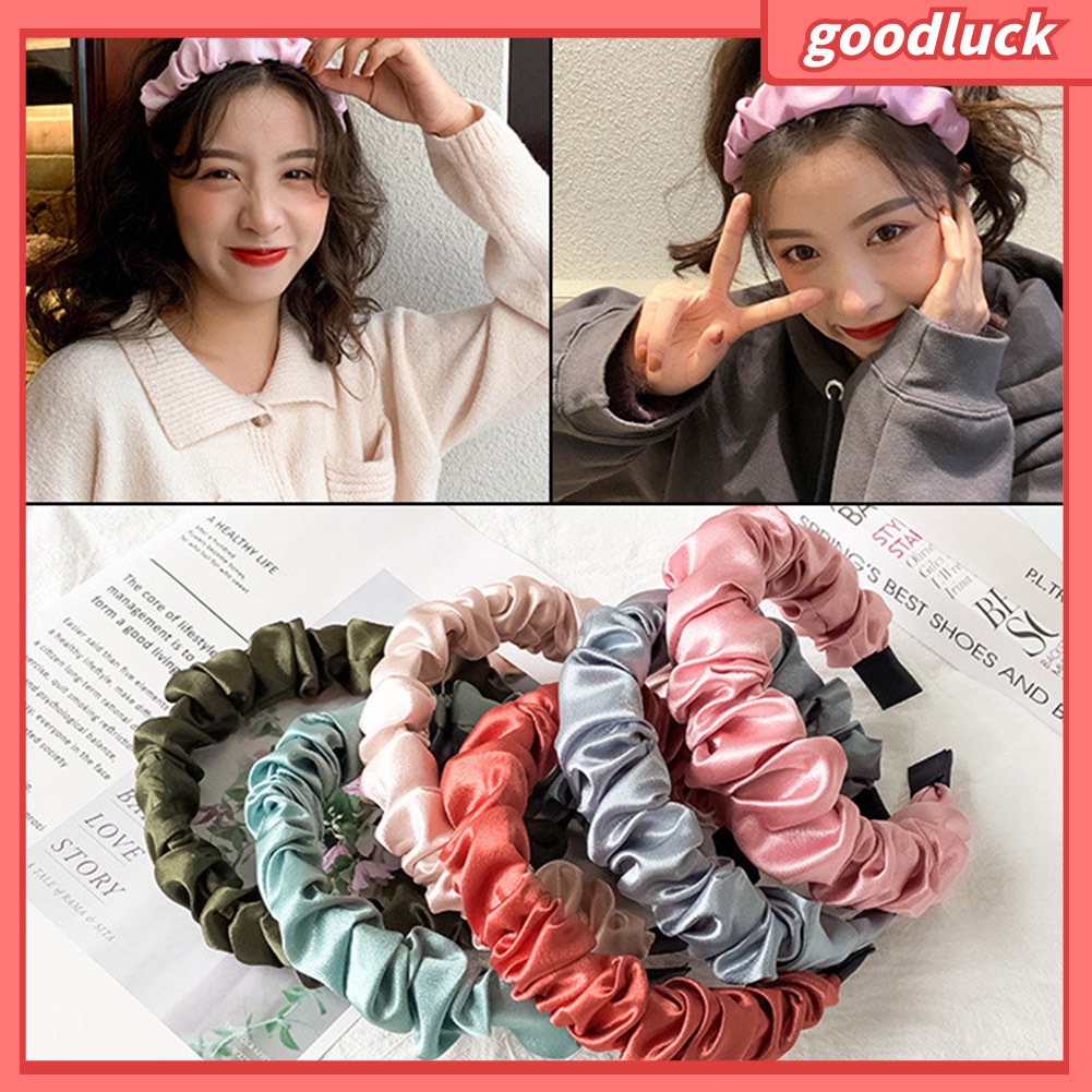 Băng Đô Cài Tóc Màu Trơn Thời Trang Cho Nữ