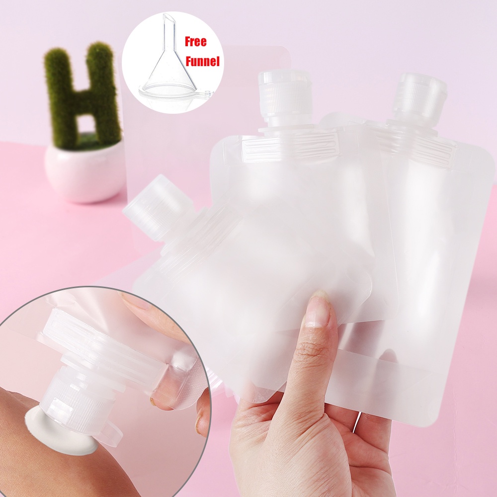 Túi Rỗng Đựng Nước Rửa Tay / Dầu Gội 30 / 50 / 100Ml Kiểu Hoạt Hình Dễ Thương Tiện Dụng Mang Đi Du