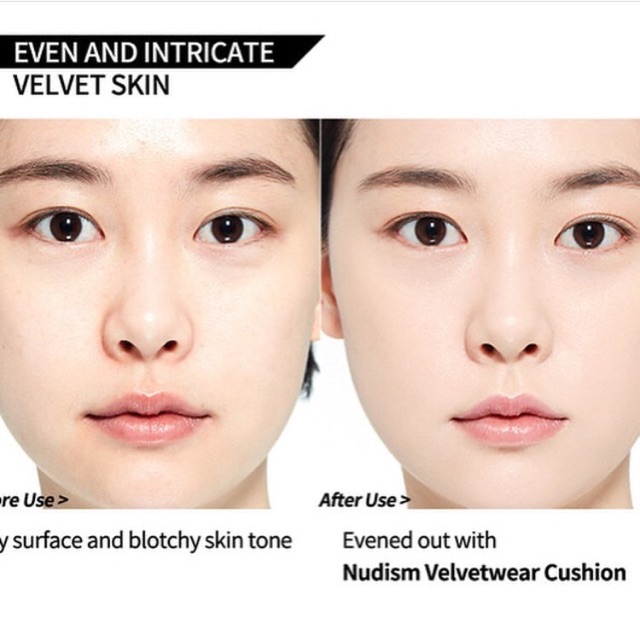 Phấn nước trang điểm Clio Nudism Velvetwear Cushion SPF50+ PA+++ | BigBuy360 - bigbuy360.vn