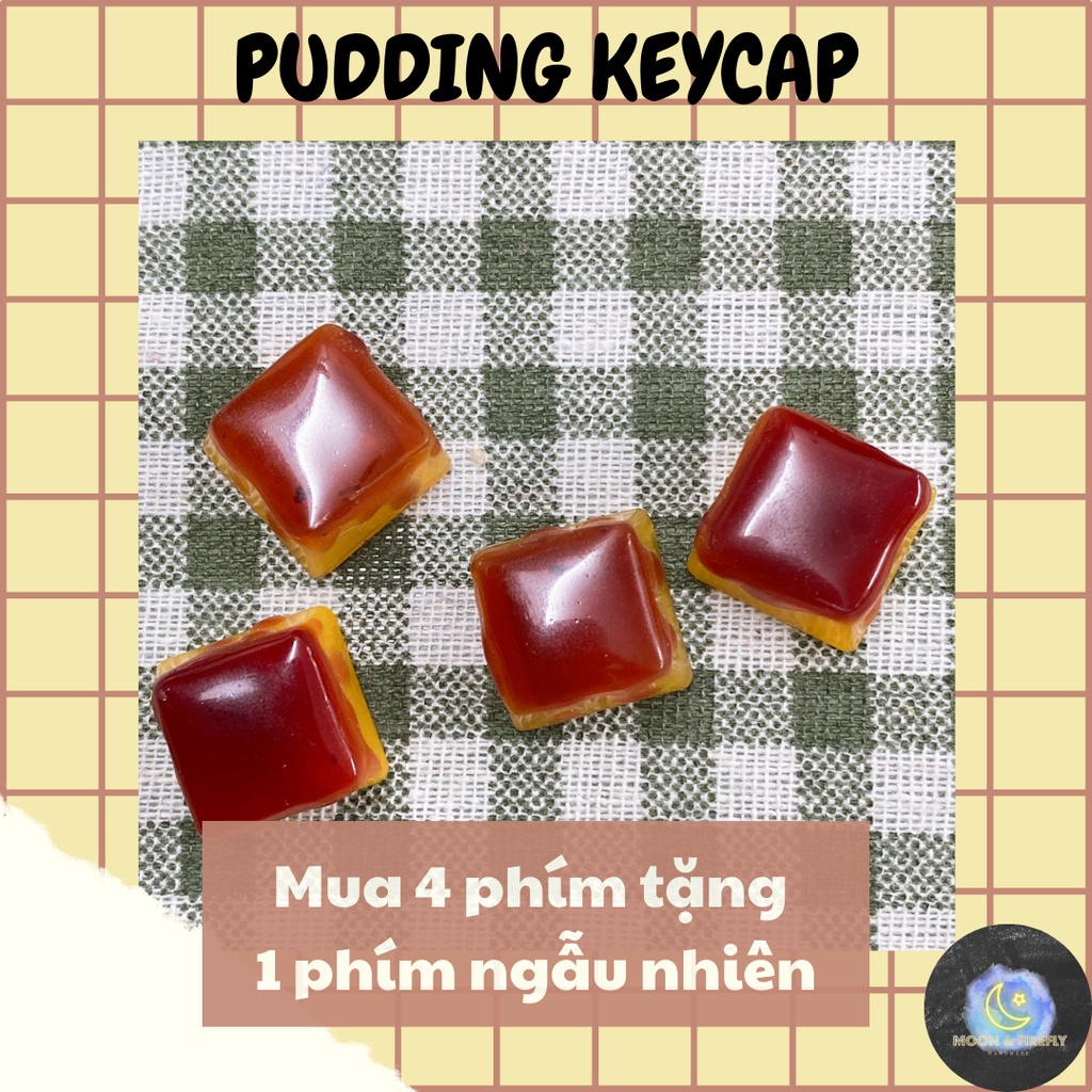 🍮MUA 4 TẶNG 1🍮, PUDDING KEYCAPS/ KEYCAP BÁNH PUDDING R4, R1