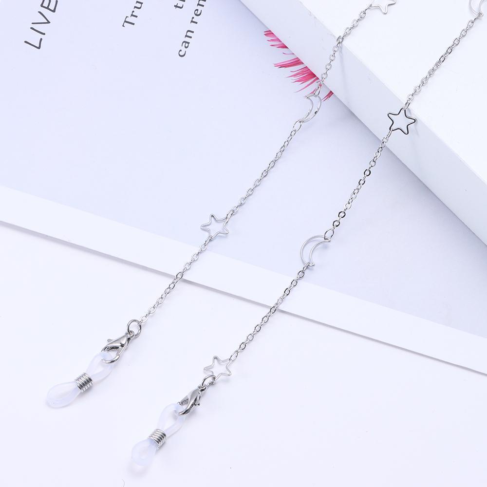 YVE Dây Đeo Mắt Kính Hình Ngôi Sao / Mặt Trăng Bằng Hợp Kim