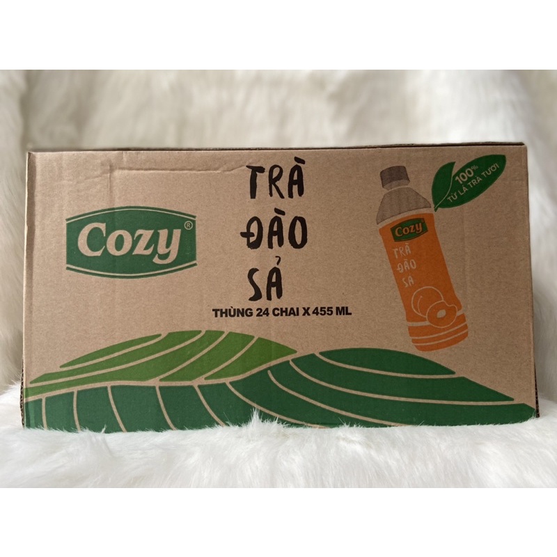 1 Thùng Trà Đào Sả Cozy /24 Chai *445ml