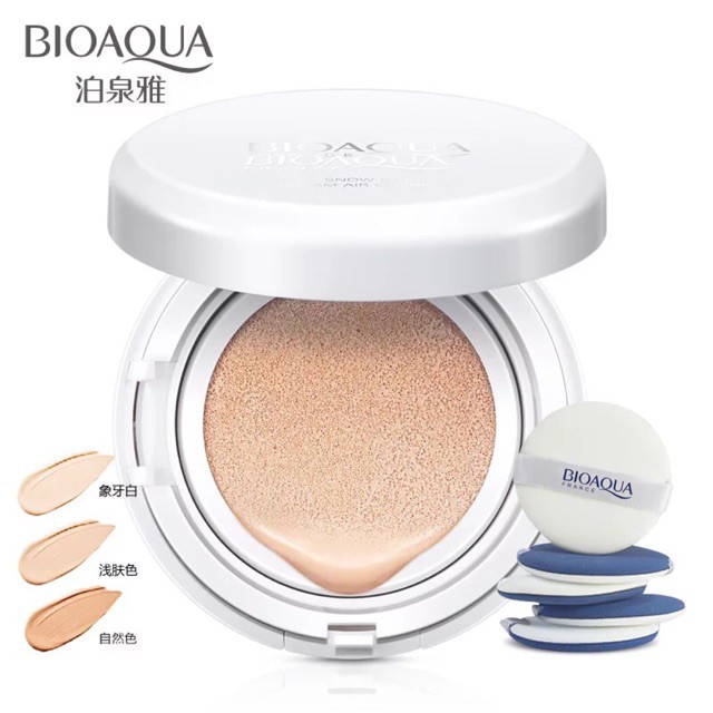 [ NHẬP MÃ AIVY2268 GIẢM 15K ] Phấn Nước Bioaqua Cream Air Cushion Extreme Bare Makep tone Tự Nhiên