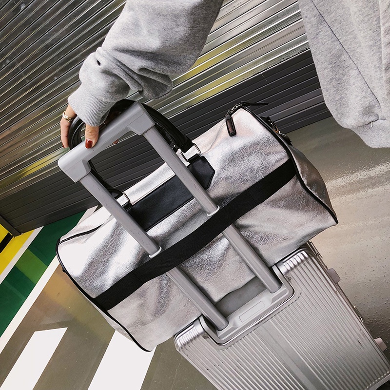 Túi Xách Du Lịch Da PU Cỡ Lớn Chống Thấm Nước Phong Cách Thể Thao Mới