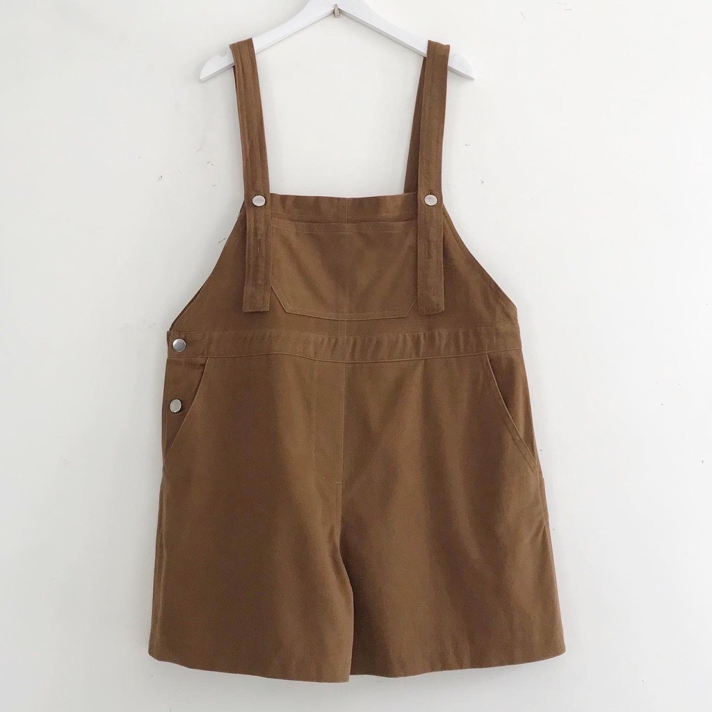 Yếm quần short KAKI nhiều màu sắc form rộng unisex nam nữ (Ảnh thật/Có sẵn)