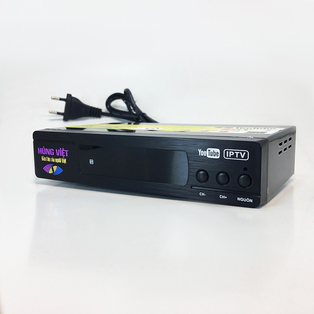 Đầu thu kỹ thuật số DVB-T2 Hùng Việt TS-123 kết nối được Youtube, IPTV