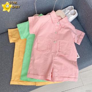 Áo liền quần ngắn tay thời trang cho bé