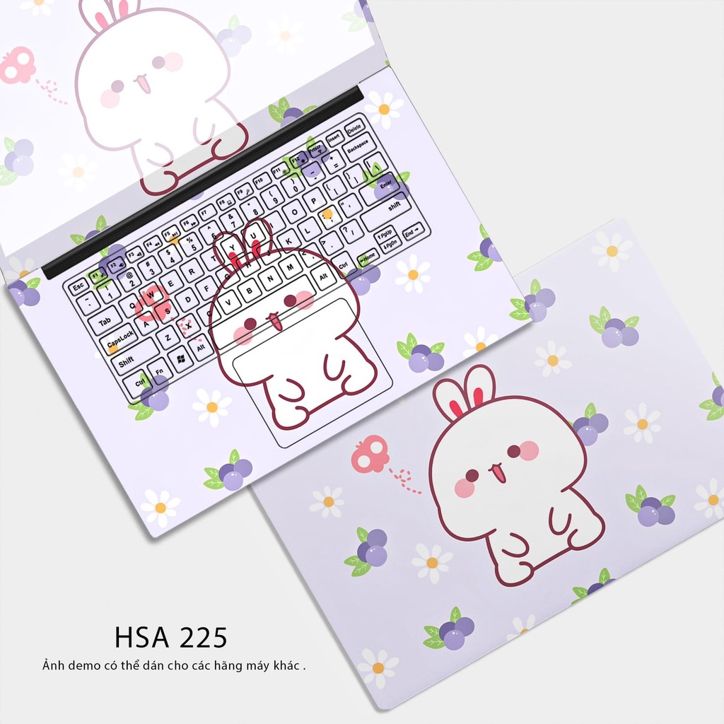 Skin Dán Laptop - Mẫu Dễ Thương (HSA 148; 258; 225; 150) Full Các Dòng Laptop