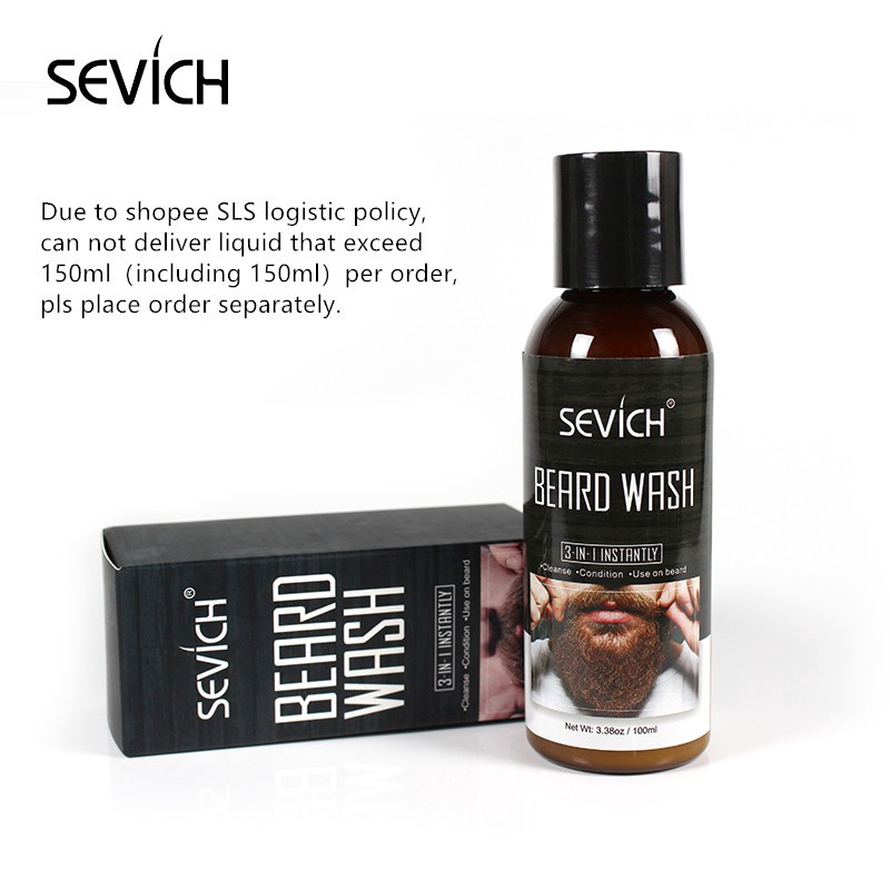 Dầu Gội SEVICH 100ml Làm Sạch Râu Hiệu Quả Cho Nam Giới
