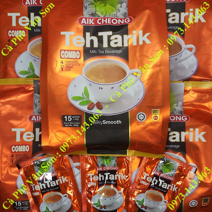 Gói nhỏ 40g trà sữa vị Cà phê Teh Tarik Coffee Aik Cheong