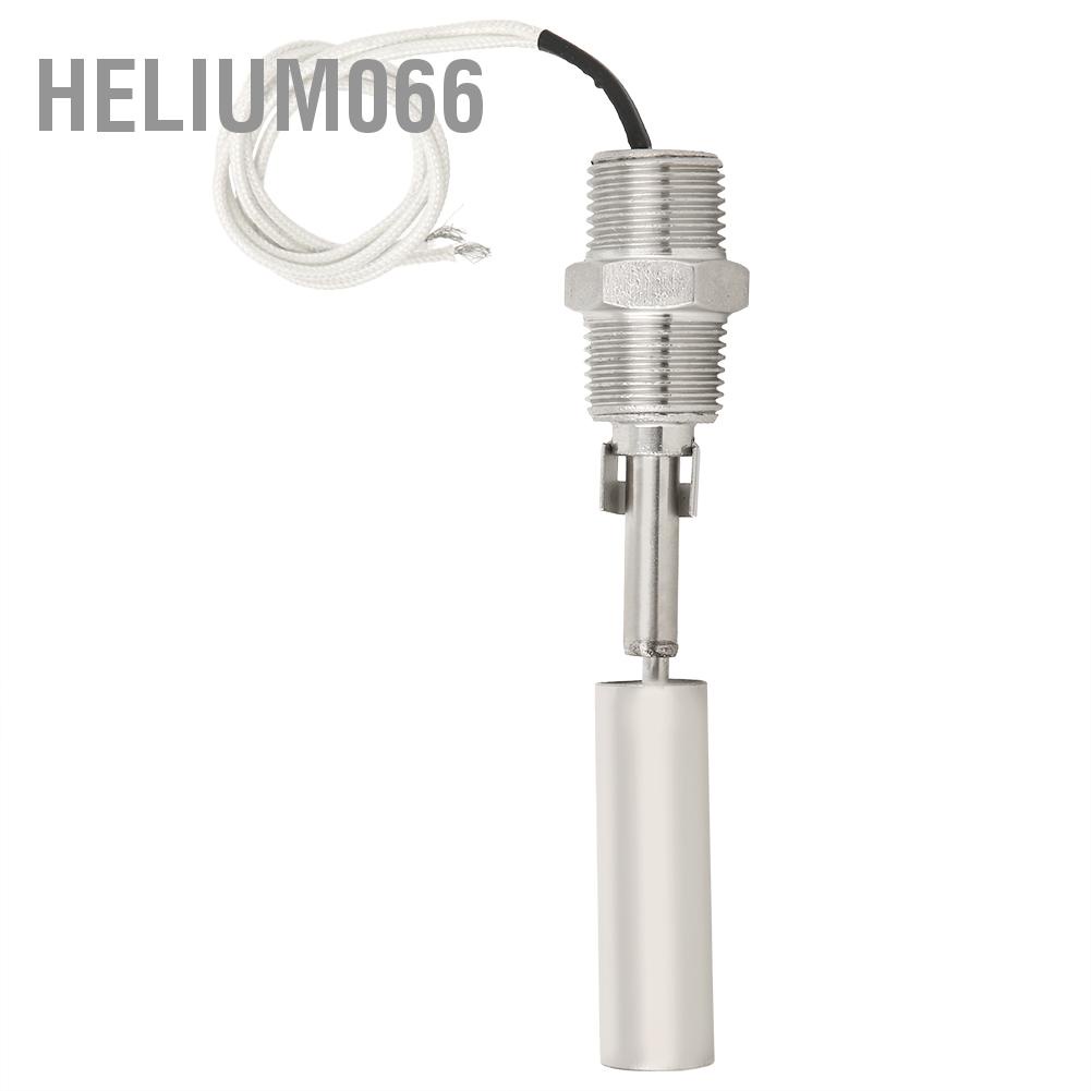 Helium066 Liquid Water Level Float Sensor Switch Side Mounted 304 Stainless Steel 1/2NPT Male Thread DC0-110V