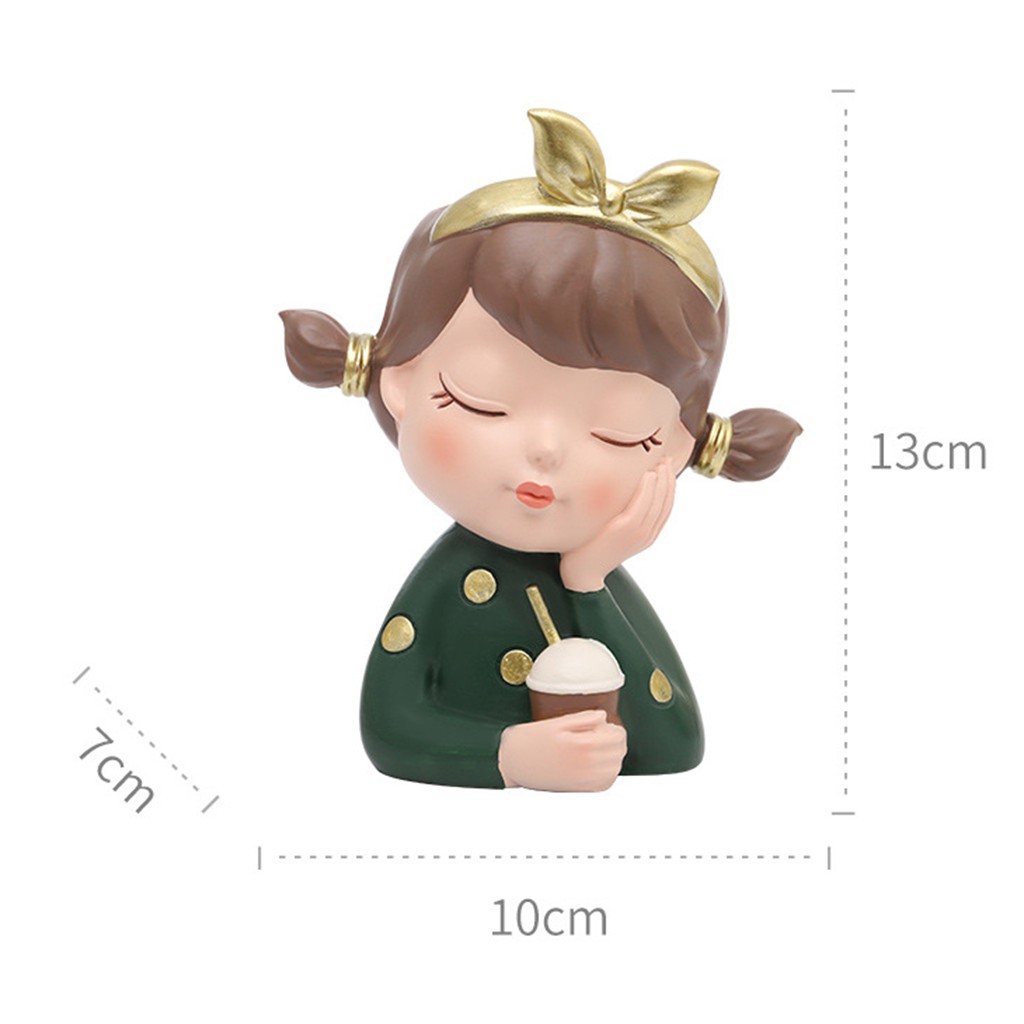 Chậu Cây Nhỏ Hình Cô Gái Dễ Thương