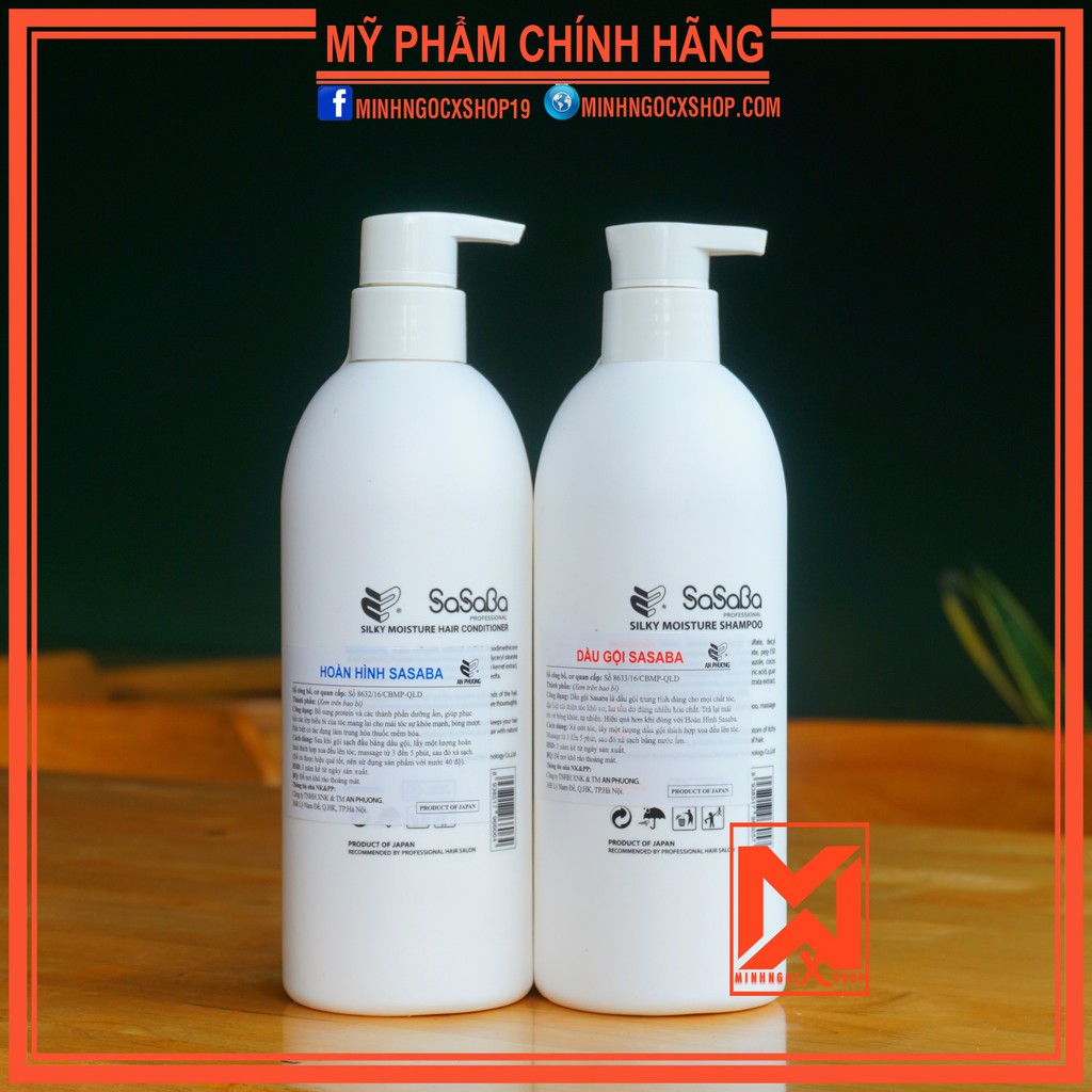 DẦU GỘI & XẢ HOÀN HÌNH SASABA PLUSS 500ML - CHÍNH HÃNG