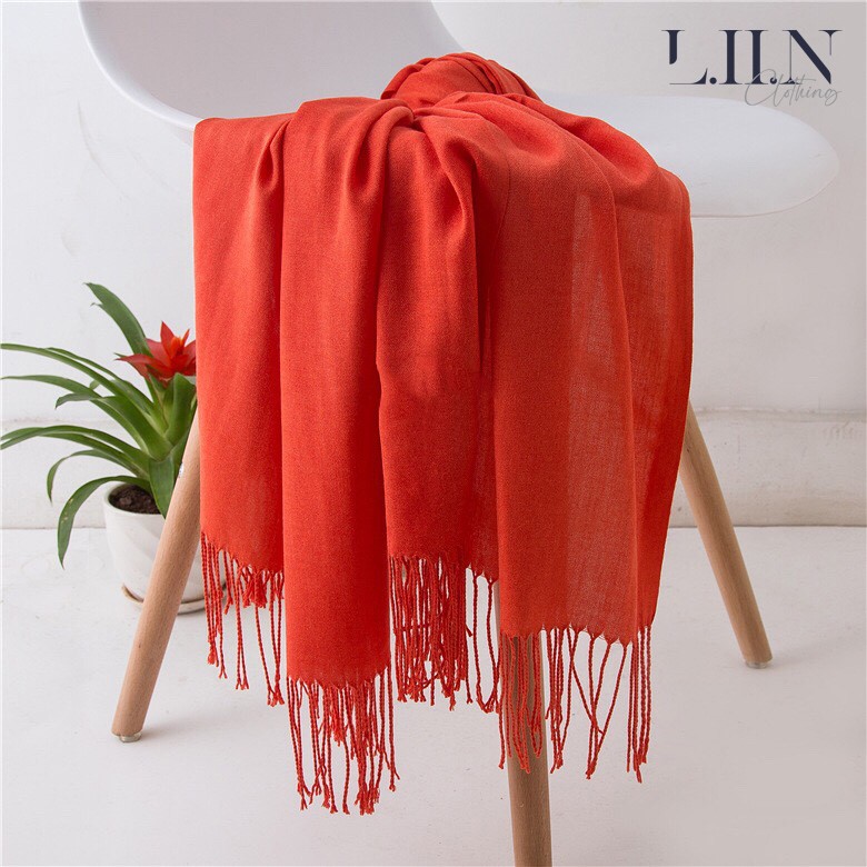 Khăn len choàng cổ thời trang nữ Linbi chất liệu cao cấp Cashmere đủ màu Liin clothing SP001