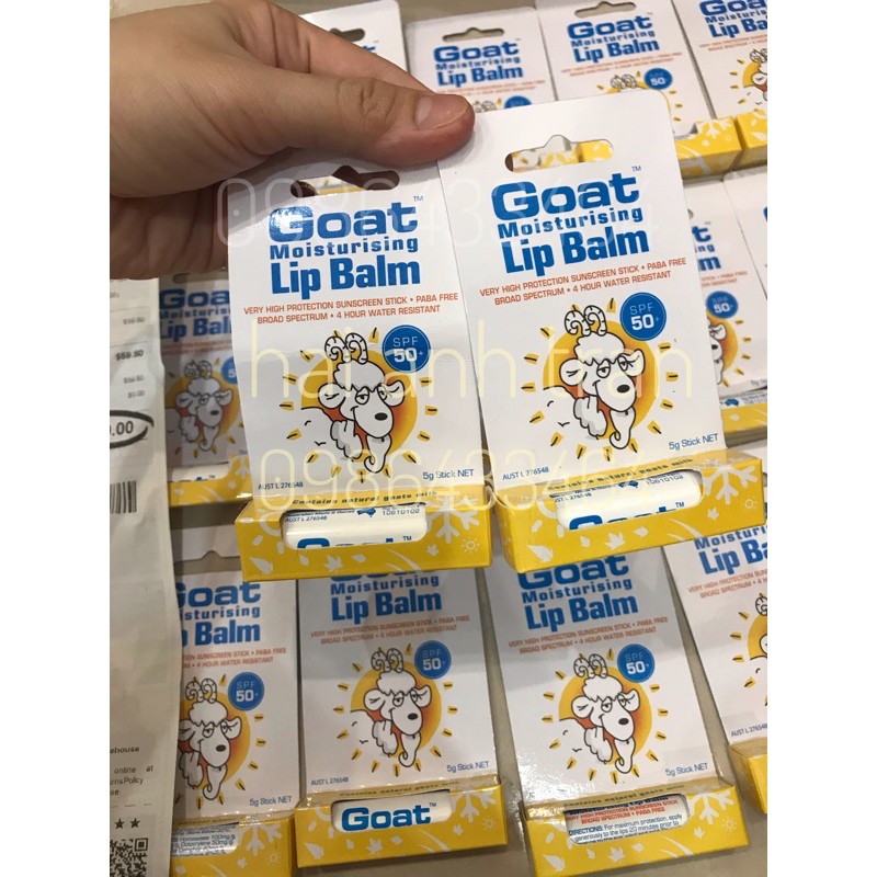 SON DƯỠNG CHỐNG NẮNG GOAT MILK LIP BALM