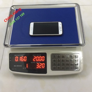 Cân điện tử 30kg tính tiền - chống nước nút nhôm inox