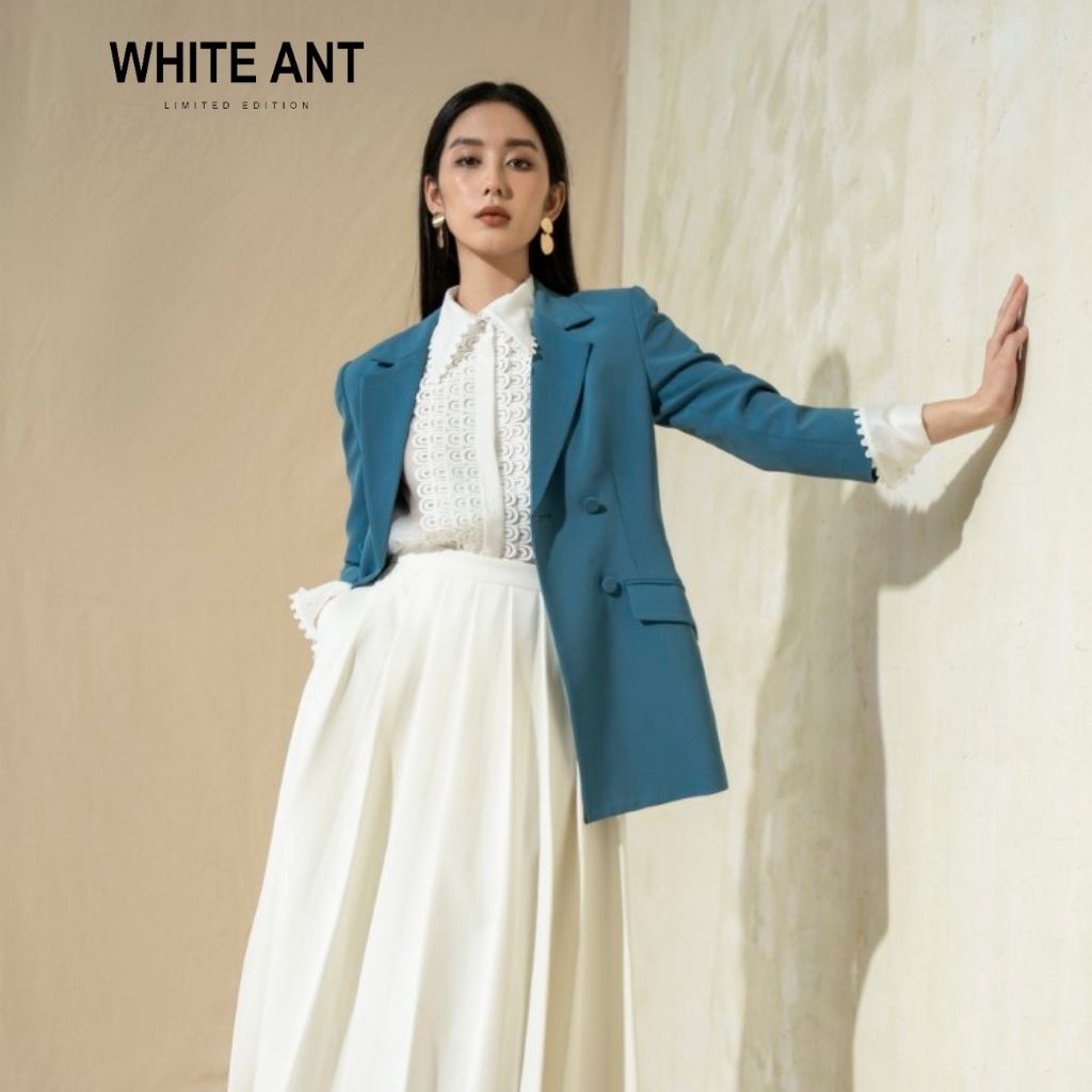 Áo Khoác Blazer Công Sở Nữ WHITE ANT HAVILY VEST Dáng Suông Tay Lỡ Trẻ Trung, Chất Liệu Cao Cấp 180500039A.333