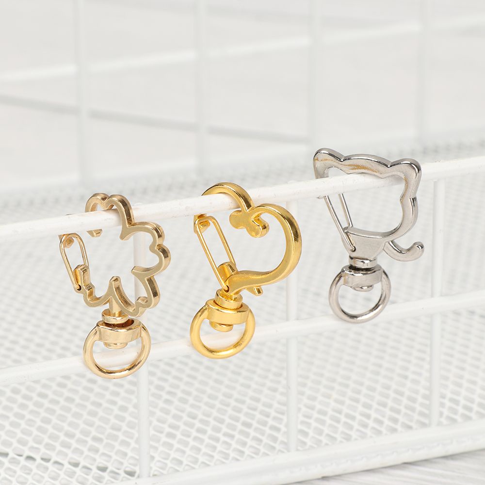 Set 5 Móc Khóa Kẹp Tôm Hùm Bằng Kim Loại Làm Trang Sức/Móc Khóa/Túi Xách DIY