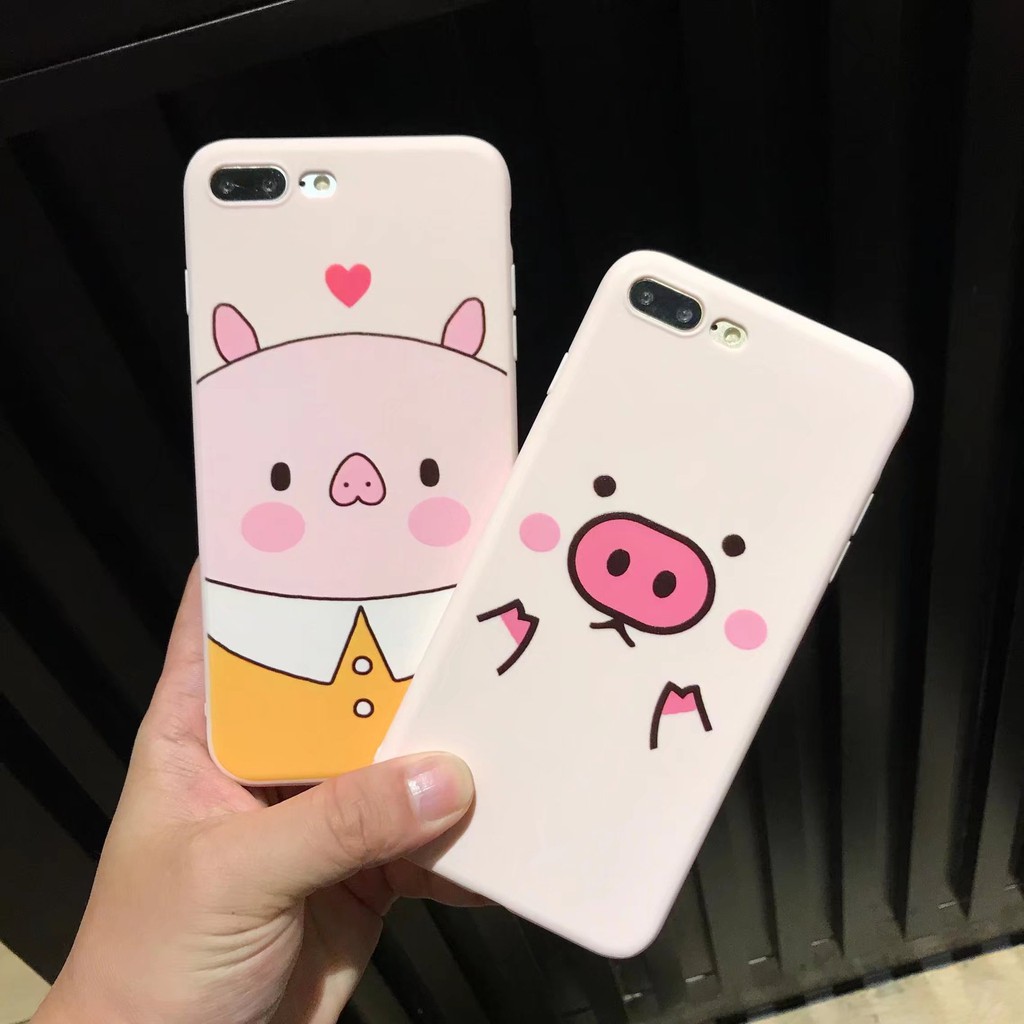 [ SAMSUNG ] Ốp Lưng SIlicon Trắng - Heo Kute - B064