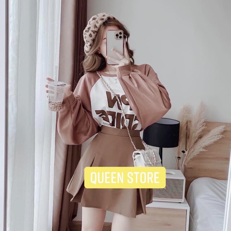 [HOTTREND] Set váy E321 phối áo phông chân váy, chất liệu cotton hàn xuất dư mềm mại tôn dáng | BigBuy360 - bigbuy360.vn