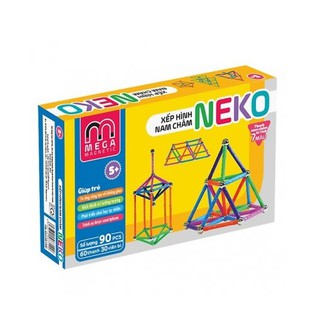 Nam Châm Từ Tính 7 màu Neko (Bộ 60 thanh, 30 bi) - 6030L