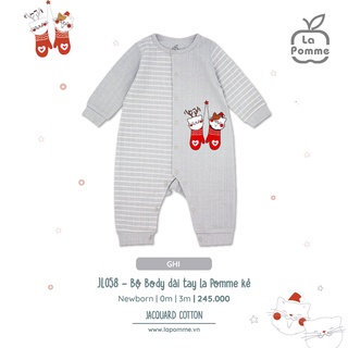 Lapomme - Bộ cài chéo, cài thẳng, body dày sơ sinh kẻ hình mèo SLD058, SLS058, JL058