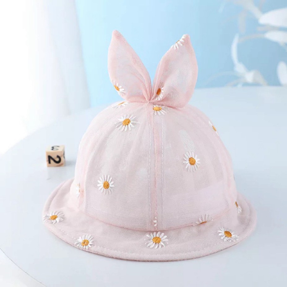 Nón bucket hoạ tiết hoa cho bé - Chất liệu cotton - Thích hợp với tất cả các mùa trong năm (236)