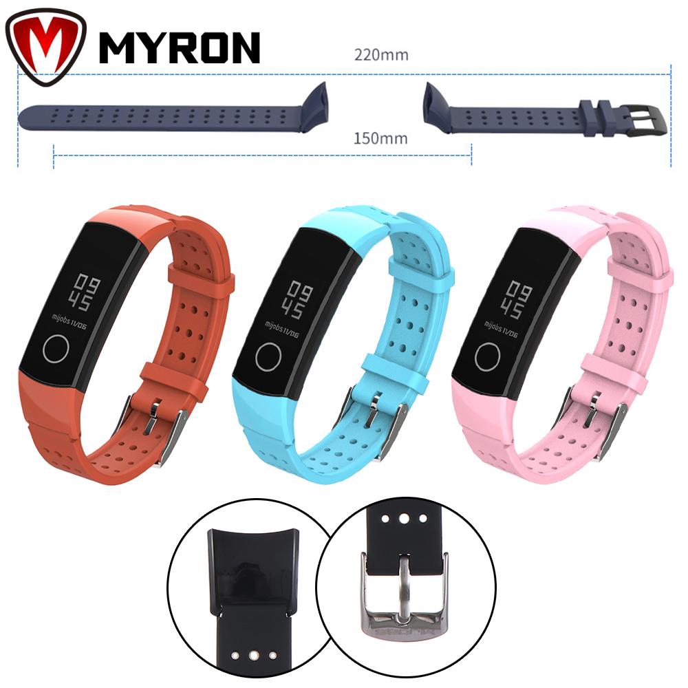 Dây Đeo Thay Thế Bằng Silicone Nhiều Màu Cho Honor Band 5 4