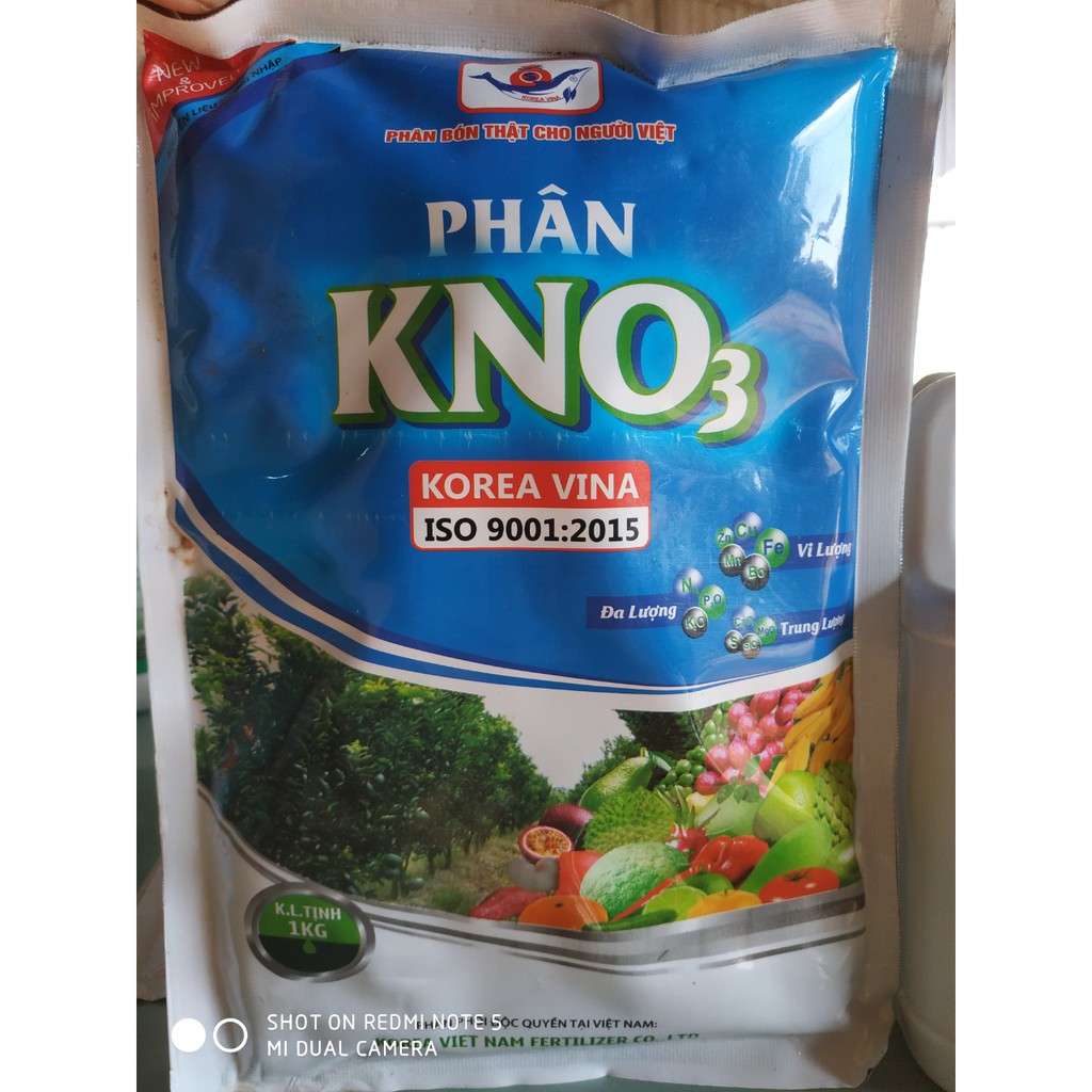 Phân bón vi lượng KNO3 kích thích ra hoa tập trung - gói 1kg