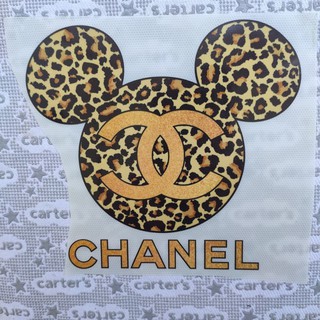 Hình dán nhiệt đủ size - logo chuột da báo