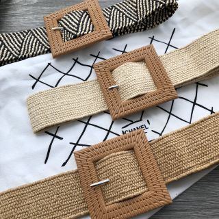 Đai Váy dây cói bản vuông