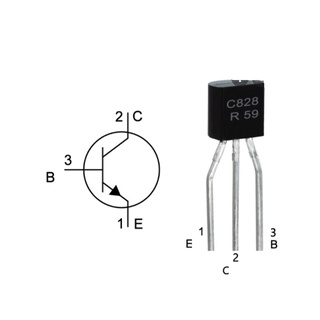 [10 CON ] Transistor C828 TO-92 30V 0.1A NPN