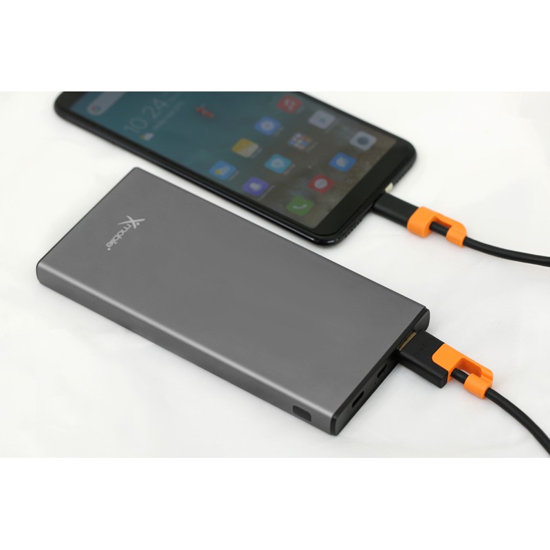 Pin sạc dự phòng Polymer 10.000 mAh Xmobile Atela 10 Nhôm Xám