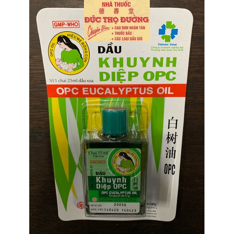 Dầu Khuynh Diệp OPC 25ml ĐTĐ