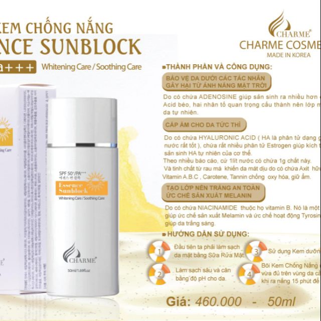 KEM CHỐNG NẮNG VẬT LÝ