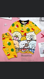 Đồ bộ thun lạnh 3d lửng Boo