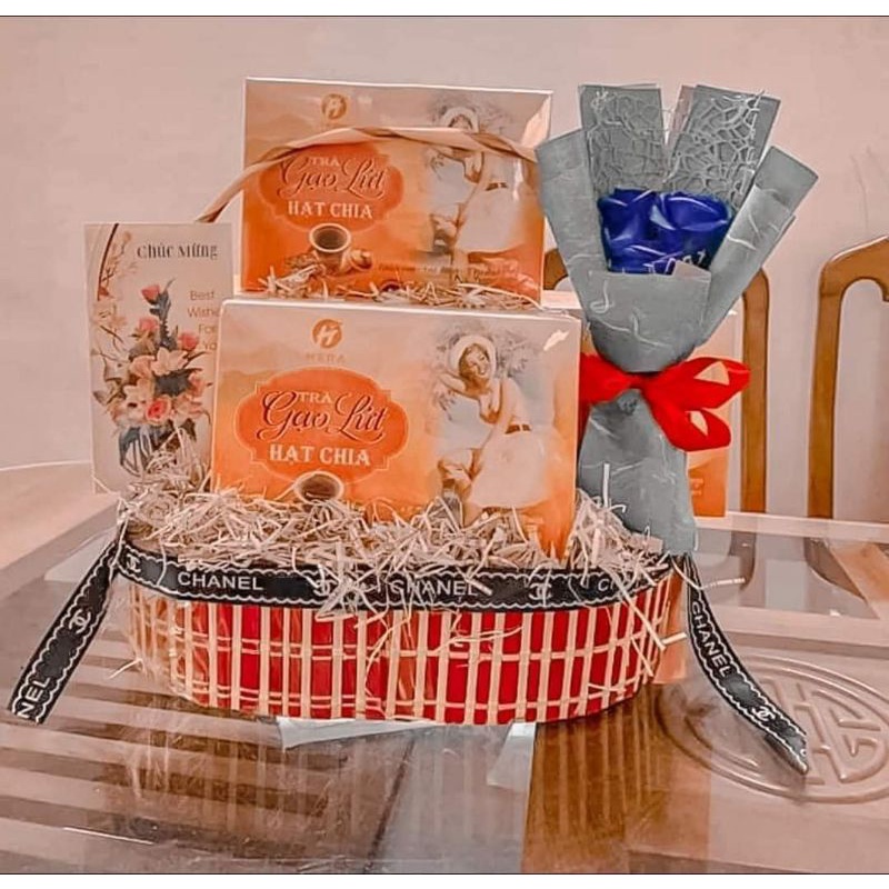 Trà giảm cân gạo lứt hạt chia Hera