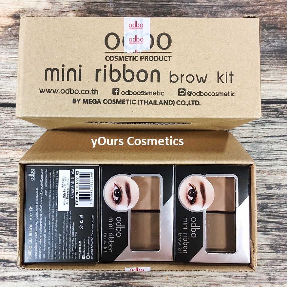 [Auth Thái] Bột Tán Mày Odbo Ribbon Mini Brown Kit Màu Nâu Xám - Bộ Kẻ Chân Mày Odbo Tông Nâu Sáng - Bộ Vẽ Chân Mày Nâu | BigBuy360 - bigbuy360.vn