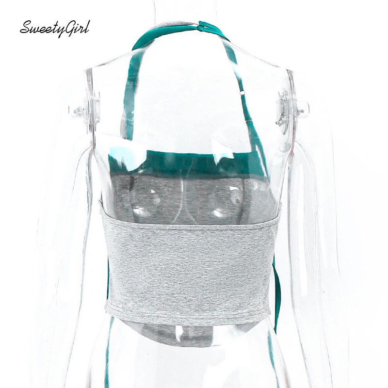 Áo Tank Top Hai Dây Màu Sắc Tương Phản Quyến Rũ 2022