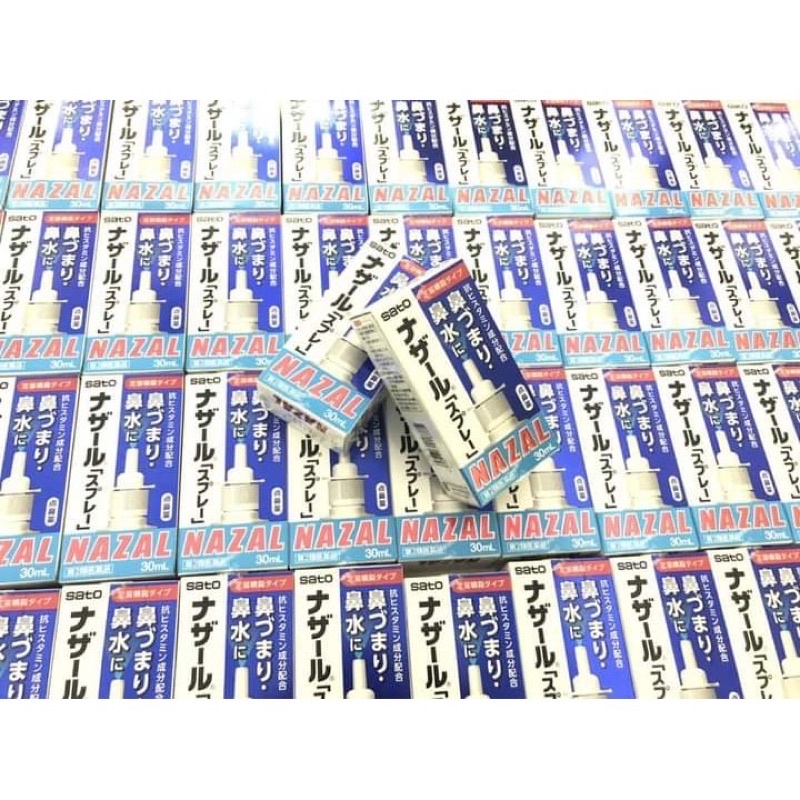 Lọ Xịt mũi viêm xoang Nazal Nhật Bản Sato chính hãng - Xịt khoáng Nazal | BigBuy360 - bigbuy360.vn