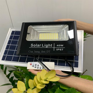 Đèn led pha năng lượng mặt trời 40w BABA [Den Nang Luong Mat Troi]