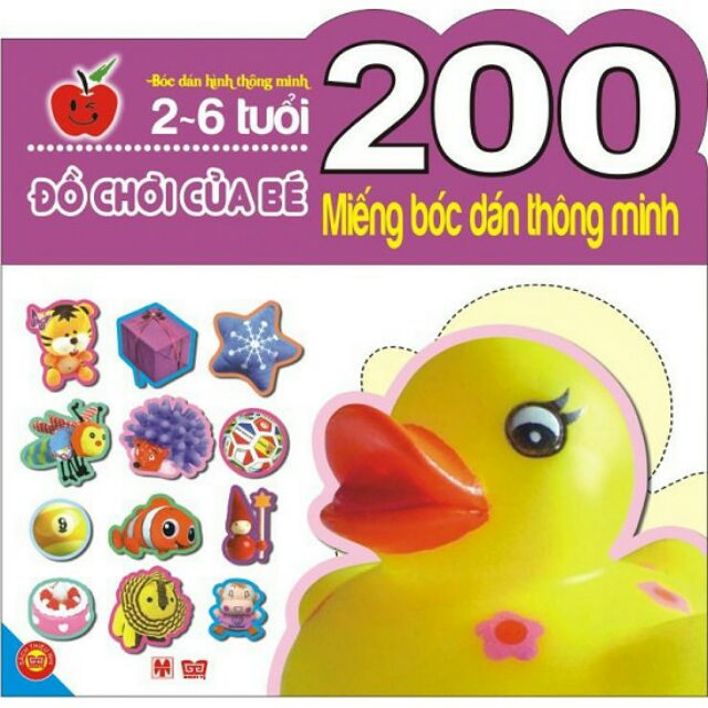 Sách - 200 Miếng Bóc Dán Thông Minh - Đồ Chơi Của Bé