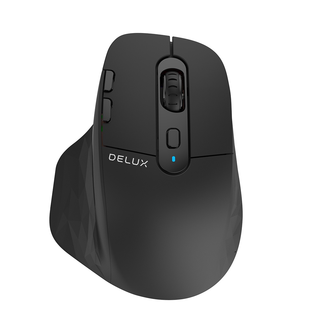 Chuột Chơi Game Không Dây Delux M912DB Màn Hình LED 2.4G